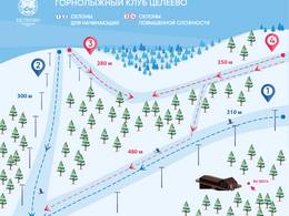 Mappa delle piste Tseleevo