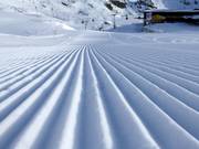 Preparazione perfetta delle piste alla stazione intermedia Stübele