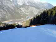 Discesa Rifenal n. 1 con vista sulla valle dell’Inn