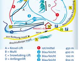 Mappa delle piste Kessellifte - Inzell