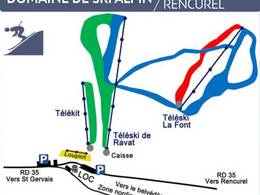 Mappa delle piste Rencurel