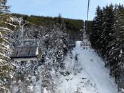 Angertalbahn - 4pers.| Seggiovia ad alta velocità (ad agganciamento automatico) con cupole di protezione