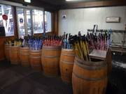 La selezione di bastoncini da sci