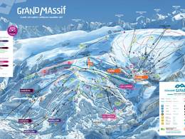 Mappa delle piste Le Grand Massif - Flaine/Les Carroz/Morillon/Samoëns/Sixt