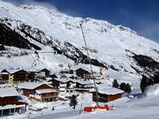 Innevamento programmato sulle piste a valle di Vent