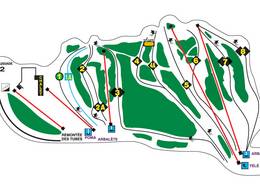 Mappa delle piste Mont Fortin