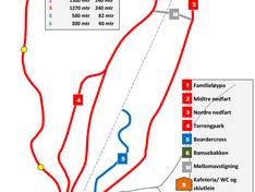 Mappa delle piste Rena