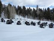 Cannoni da neve nell’area sciistica Jackson Hole