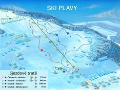 Mappa delle piste Plavy
