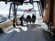 Il personale aiuta sempre durante la salita