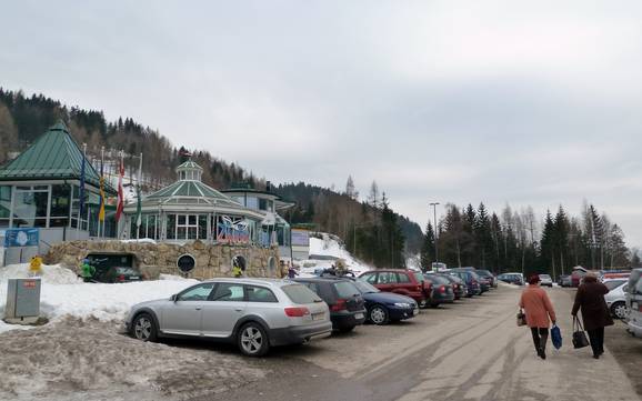 Semmering: Accesso nei comprensori sciistici e parcheggio – Accesso, parcheggi Zauberberg Semmering