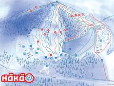 Mappa delle piste Häkärinteet