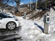 Stazione di ricarica elettrica alla stazione a valle