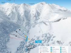 Mappa delle piste Bourg d'Oueil
