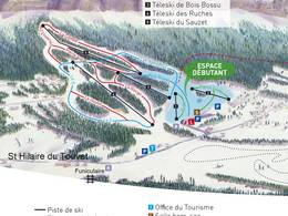 Mappa delle piste Col de Marcieu - Saint Bernard du Touvet