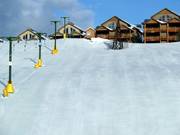 Pista da esercitazione preparata presso la stazione a valle