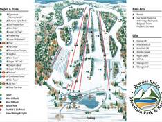 Mappa delle piste Powder Ridge Mountain Park & Resort