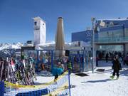 Bar con ombrelloni al Komperdell (Serfaus)