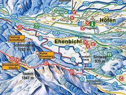 Mappa delle piste Waldrastlift - Ehenbichl