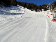 Pista perfettamente preparata nel comprensorio sciistico Grimentz/Zinal
