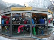 Schirmbar alla stazione a valle della Acherkogelbahn
