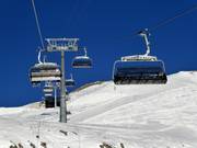 Gütsch-Flyer - 6pers.| Seggiovia ad alta velocità (ad agganciamento automatico) con cupole di protezione