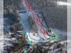 Mappa delle piste Hlinsko