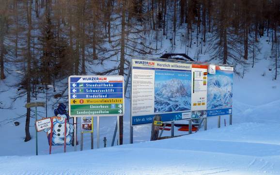 Alpi dell'Ennstal: Orientamento nei comprensori sciistici – Orientamento Wurzeralm - Spital am Pyhrn