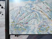 Area evidenziata sui grandi pannelli informativi