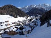 Vista sulle sistemazioni a Selva di Val Gardena
