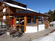 Sosta ai box presso la stazione a valle Falzeben