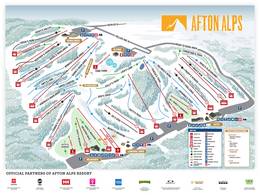 Mappa delle piste Afton Alps