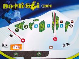 Mappa delle piste Do-Mi-Ski - Dolbeau-Mistassini
