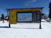 Tabellone informativo al Brandstadl a Scheffau