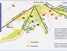 Mappa delle piste Trostyan Mountain