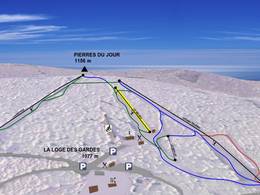 Mappa delle piste La Loge des Gardes