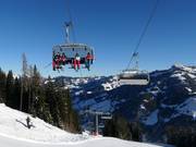 Harbachbahn - 6pers.| Seggiovia ad alta velocità (ad agganciamento automatico) con cupole di protezione