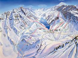 Mappa delle piste Portillo