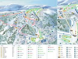 Mappa delle piste Vrådal