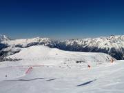 La pista rossa Chamois verso Alpe d'Huez