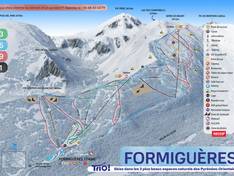 Mappa delle piste Formiguères