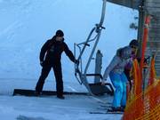 La seggiovia viene rallentata