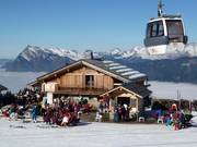 Tipica baita nell’area sciistica Grand Massif