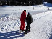 Assistenza allo skilift di esercitazione