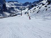 Pista facile n. 23 dal Giggijoch in direzione del ghiacciaio