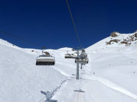 Massiccio del Bernina: Migliori impianti di risalita – Impianti di risalita St. Moritz - Corviglia