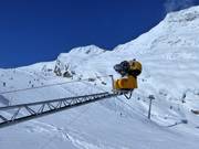Cannone da neve ad alte prestazioni a Saas-Fee