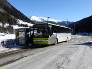 Skibus alla stazione a valle Ladurns