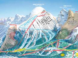 Mappa delle piste Banff Sunshine