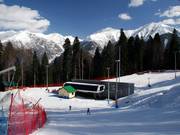 Tratto a spinta verso la stazione a valle – qui si uniscono le piste B1, B2 e B3